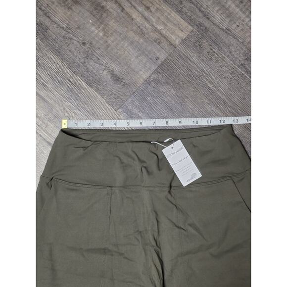 Rosvigor Olive Green Joggers Medium NWT High Waisted Athletic Yoga Pants Pockets - Picture 7 of 7